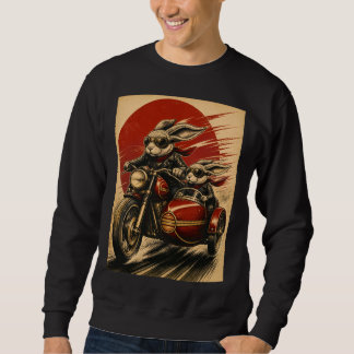 Kanin Motorcykel Sidovagn Lång Ärmad Tröja