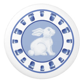 Kanin och Chinoiserie Pot Knopp