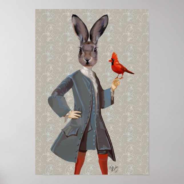Kanin och fågel poster (Framsidan)