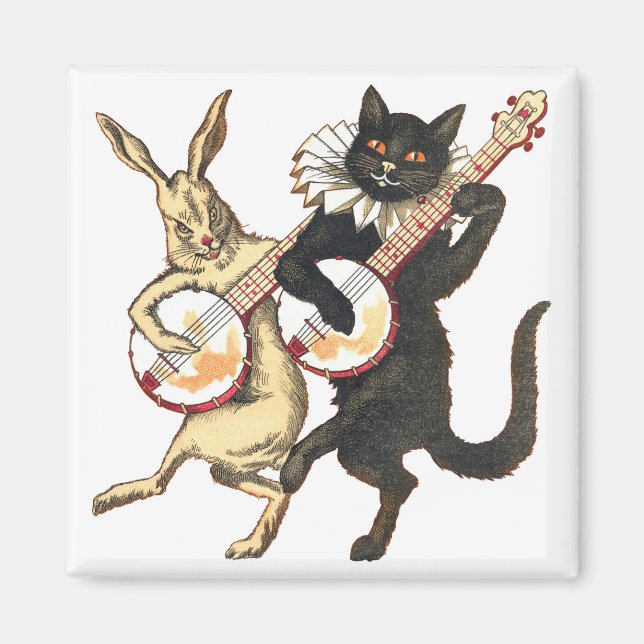 Kanin och kattmagnet magnet (Framsidan)