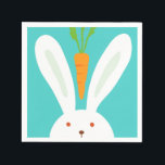 Kanin och morot pappersservett<br><div class="desc">Pappra blöjor av kanin och morot med motsvarande pappra tallrikar.</div>