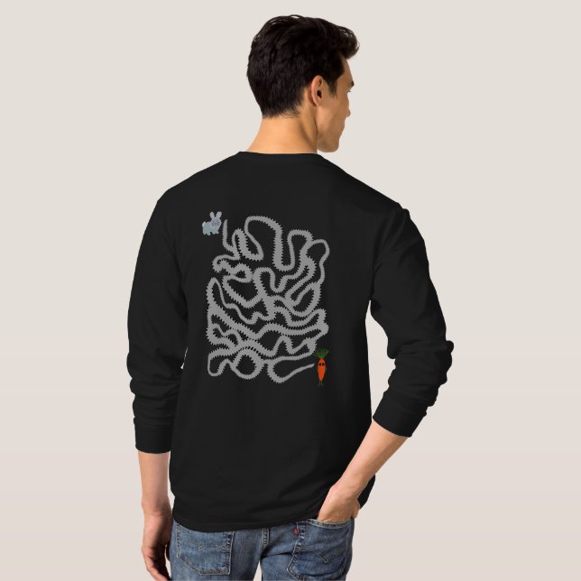 Kanin och morot t shirt (Hel baksida)