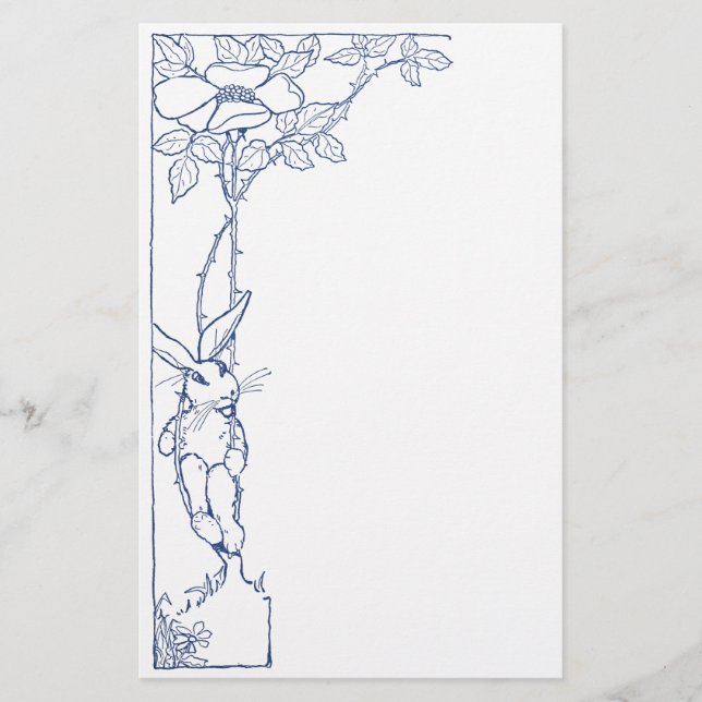 Kanin och vilden steg brevpapper (Framsida)