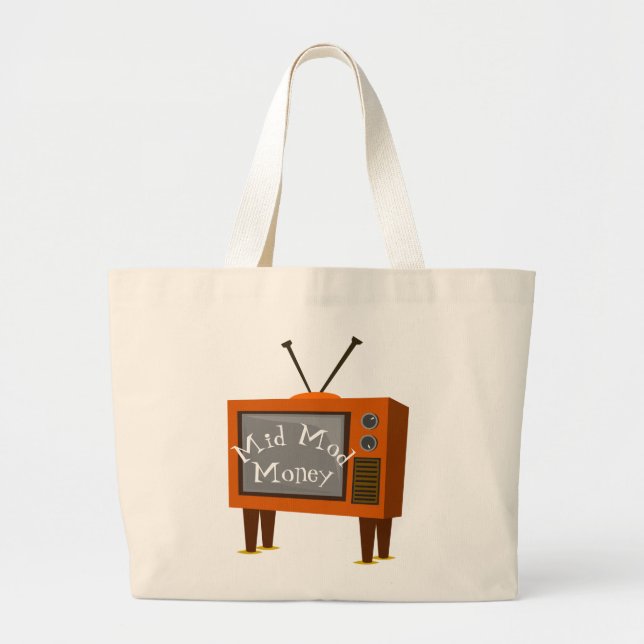 Kanin Öron Retro Console TV Jumbo Tygkasse (Framsidan)