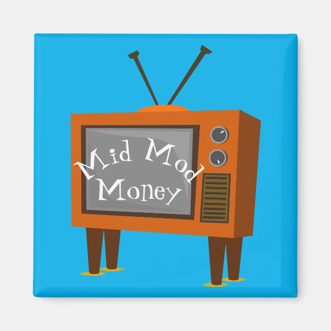 Kanin Öron Retro Console TV Magnet (Framsidan)