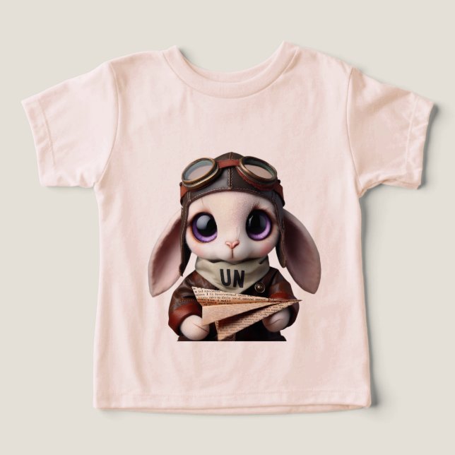 Kanin på en flygning Kostym T Shirt (Design Framsida)