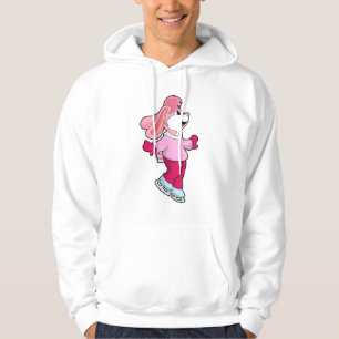 Kanin på isar med isskal hoodie