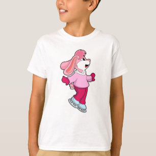 Kanin på isar med isskal t shirt