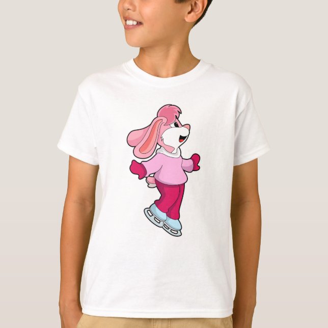 Kanin på isar med isskal t shirt (Framsida)
