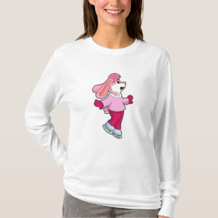Kanin på isar med isskal t shirt