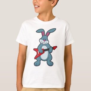 Kanin på Music med Guitar T Shirt