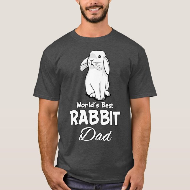 Kanin Pappa Cute Bunny Pet för Far Manar T Shirt (Framsida)