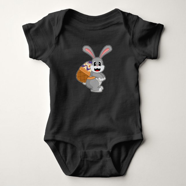 Kanin Påsk Påskägg Basket T Shirt (Framsida)