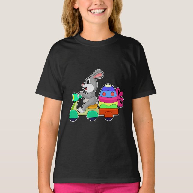 Kanin Påsk Påskägg Leveransservice T Shirt (Framsida)