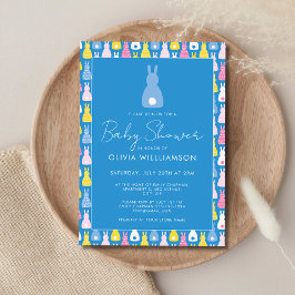 Kanin Pojke Baby Shower Inbjudningar