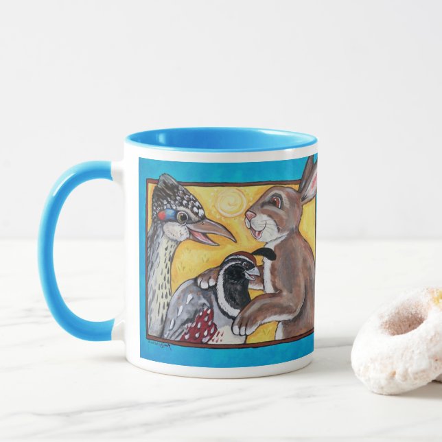 Kanin, Quail Roadrunner Desert Southwest Wildlife Mugg (Med munk)