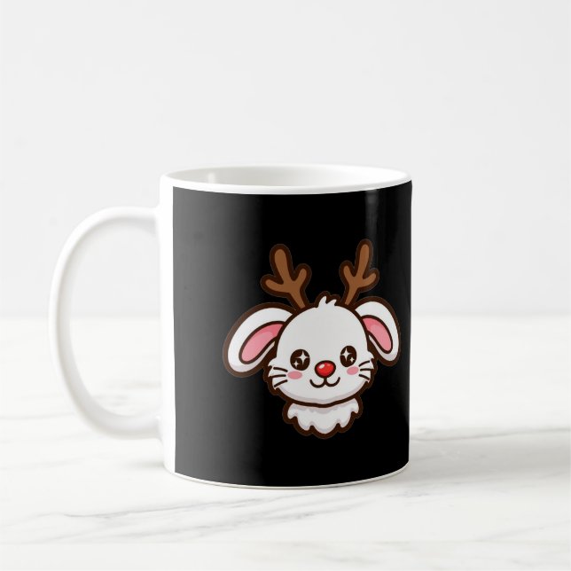 Kanin Ren Jul Kaffe Mugg (Vänster)