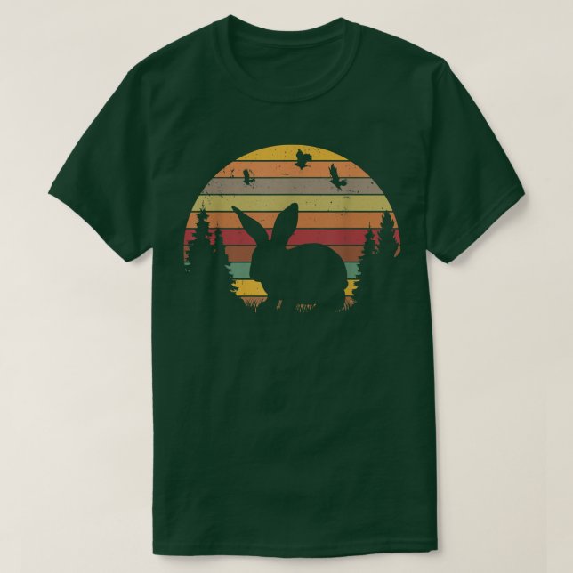 Kanin Retro Rabbit Vintage T-Shirt (Design framsida)