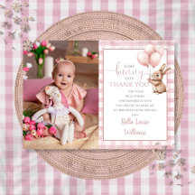 Kanin Rosa Ballonger Foto 1-års Födelsedagsfest