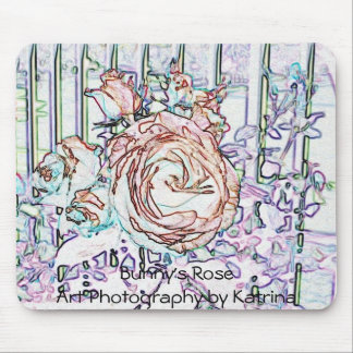Kanin rosa Mousepad Musmatta