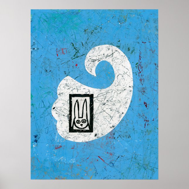 Kanin ser en Poster väggkonst (Framsidan)