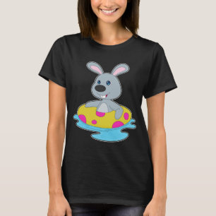 Kanin Simning Uppblåsbar flotte Sommar T Shirt