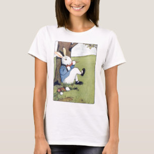 Kanin som äter en morot t-shirt