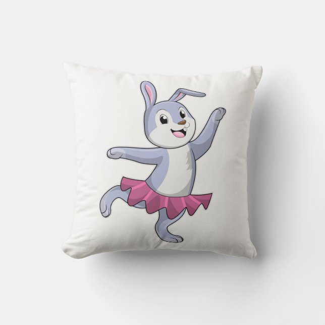 Kanin som Ballerina i Ballet Kudde (Framsida)