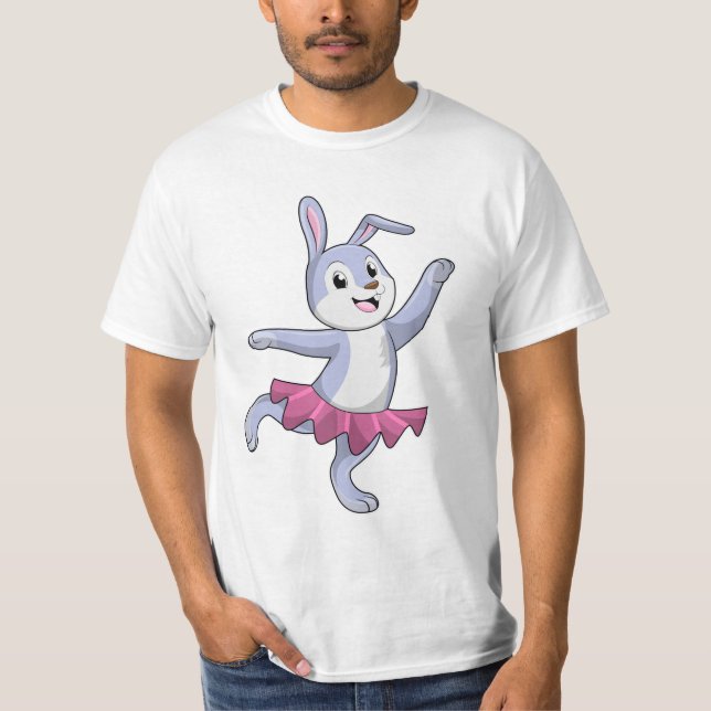 Kanin som Ballerina i Ballet T Shirt (Framsida)