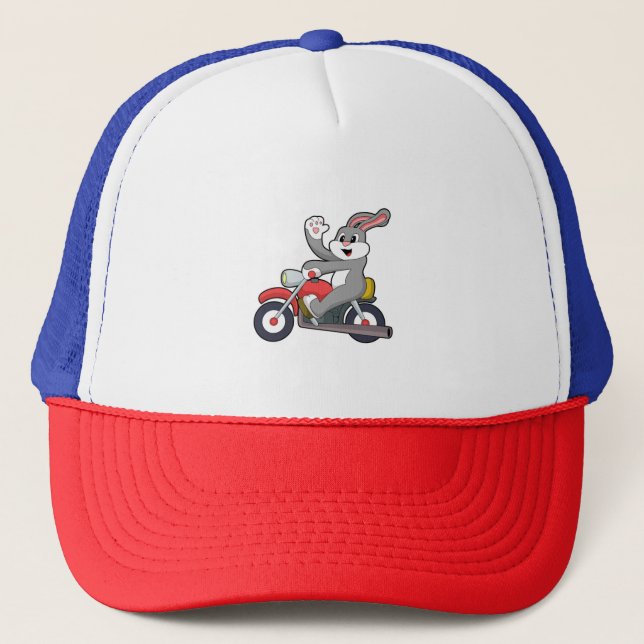 Kanin som Biker med motorcykel.PNG Keps (Framsida)