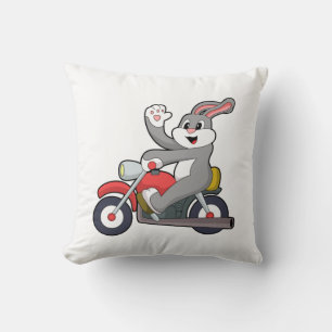 Kanin som Biker med motorcykel.PNG Kudde