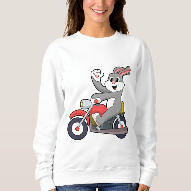 Kanin som Biker med motorcykel.PNG T Shirt (Framsida)