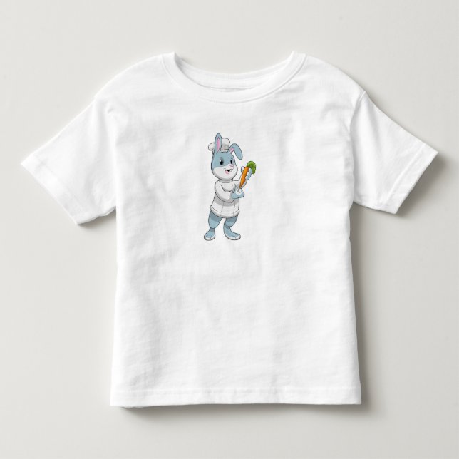 Kanin som Cook med morot T Shirt (Framsida)