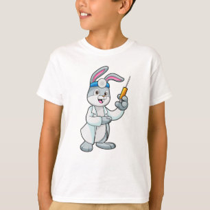 Kanin som Doktor vid vaccination med sprutan T Shirt