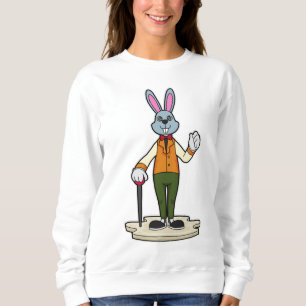 Kanin som gentleman med Käpp T Shirt