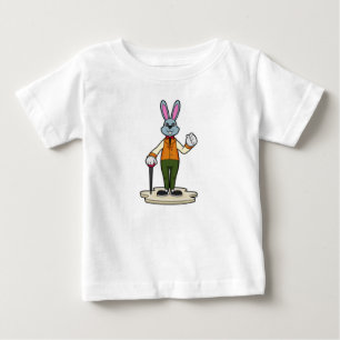 Kanin som gentleman med käpp t shirt