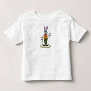 Kanin som gentleman med käpp t shirt