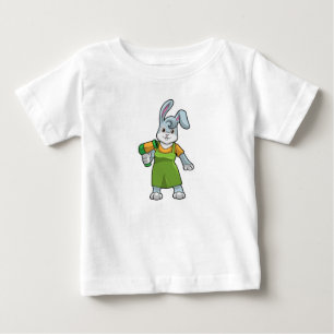 Kanin som Hairdresser med Hairdryer T Shirt