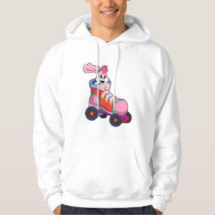 Kanin som infogad Skater med infogade skal Hoodie