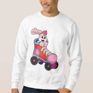 Kanin som infogad Skater med infogade skal Lång Ärmad Tröja