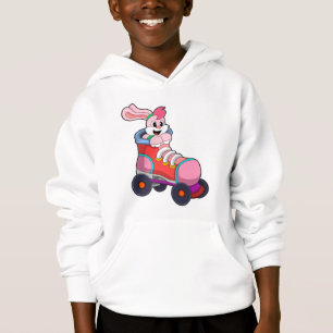 Kanin som infogad Skater med infogade skal T Shirt