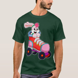 Kanin som infogad Skater med infogade skal T Shirt