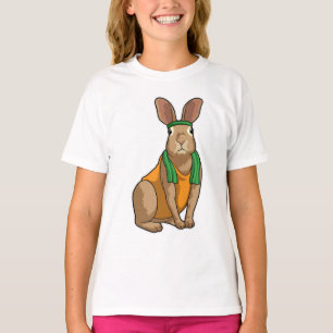 Kanin som Springer med Towel T Shirt