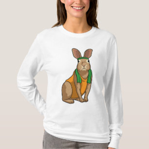 Kanin som Springer med Towel T Shirt