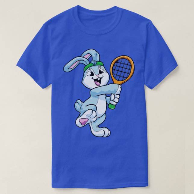 Kanin som tennisspelare med huvud på Tennis T Shirt (Design framsida)