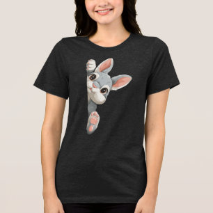 Kanin som tittar på dig t shirt