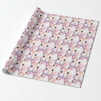Kanin Söt Vattenfärg Rosa baby shower Presentpapper