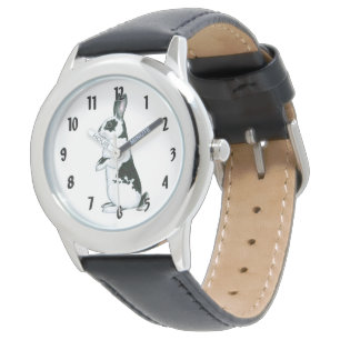 Kanin: Svartvit Armbandsur
