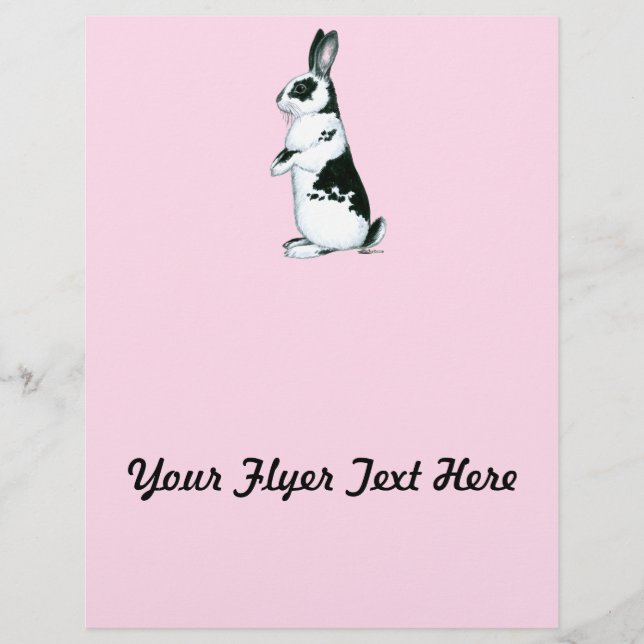 Kanin: Svartvit Reklamblad (Framsidan)