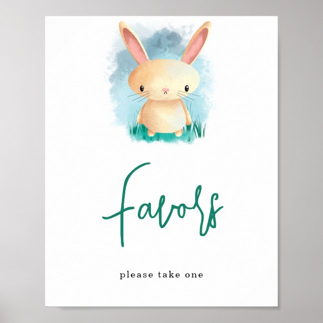 Kanin Tack kort / Fördelar Affisch (Framsidan)